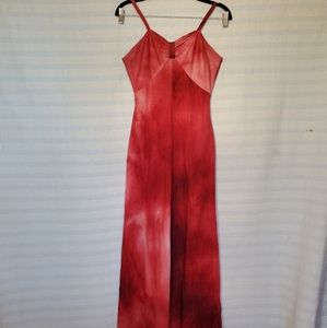 Vintage 70s Maxi Tie-Dye Dress